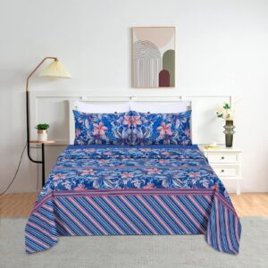 Clematis Cotton Blend Bed Sheet Set