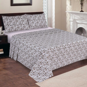 Cinnamon Cotton Blend Bed Sheet Set