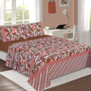 Floral Cotton Blend Bed Sheet Set