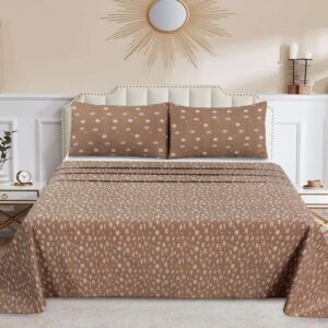 Columbines Cotton Blend Bed Sheet Set